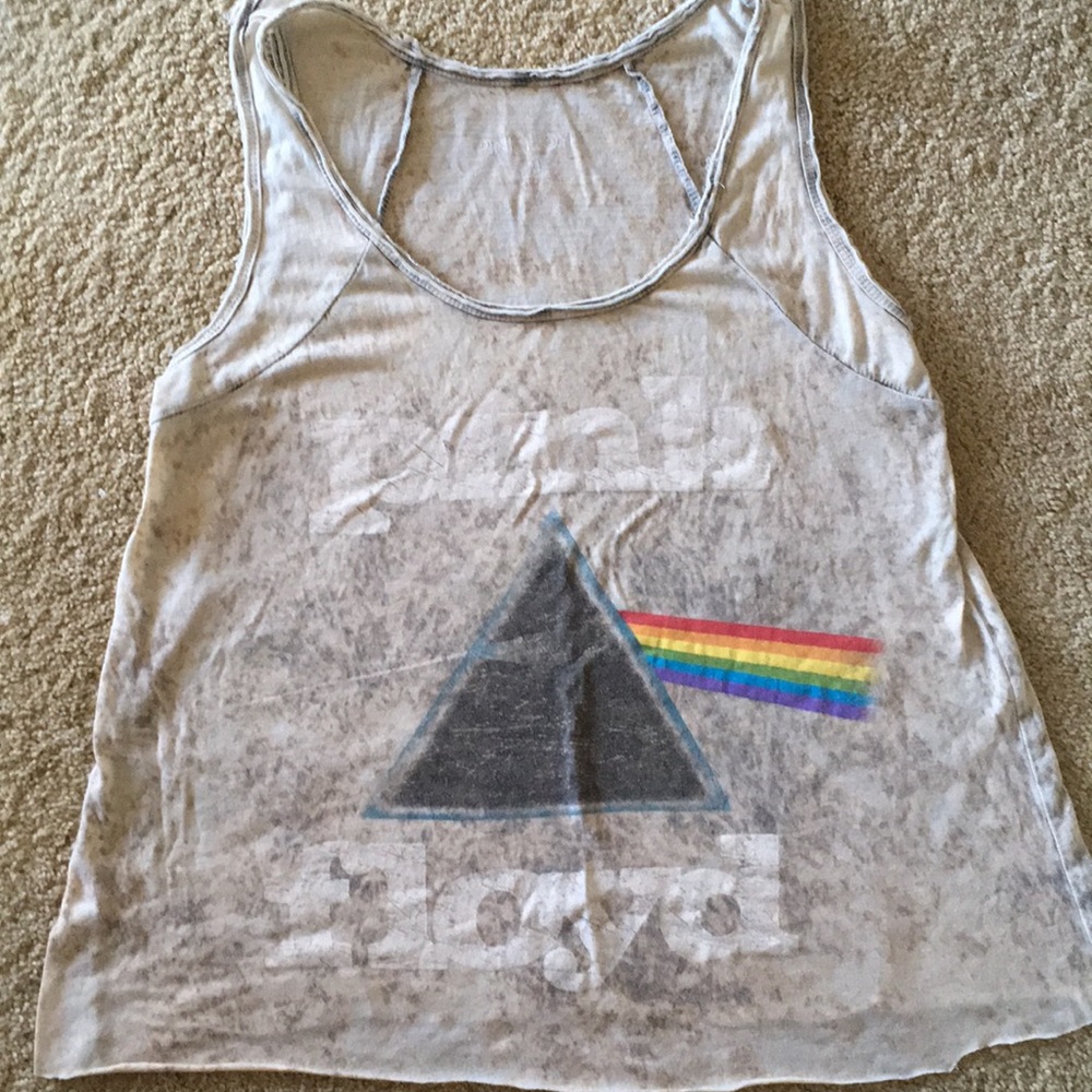 Pink Floyd cropped tank top size M medium